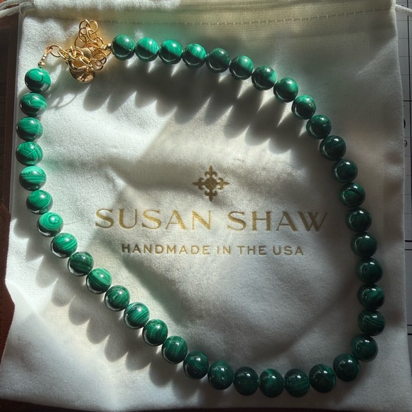 Susan Shaw Jewelry - Susan Shaw Malachite Beaded Necklace